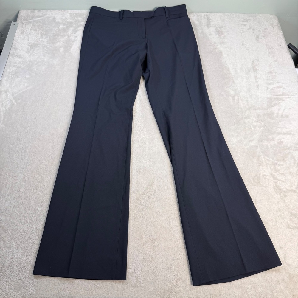 Gap Modern Boot Pants Women 12T Navy Blue Stretch Polyester Viscose Trousers